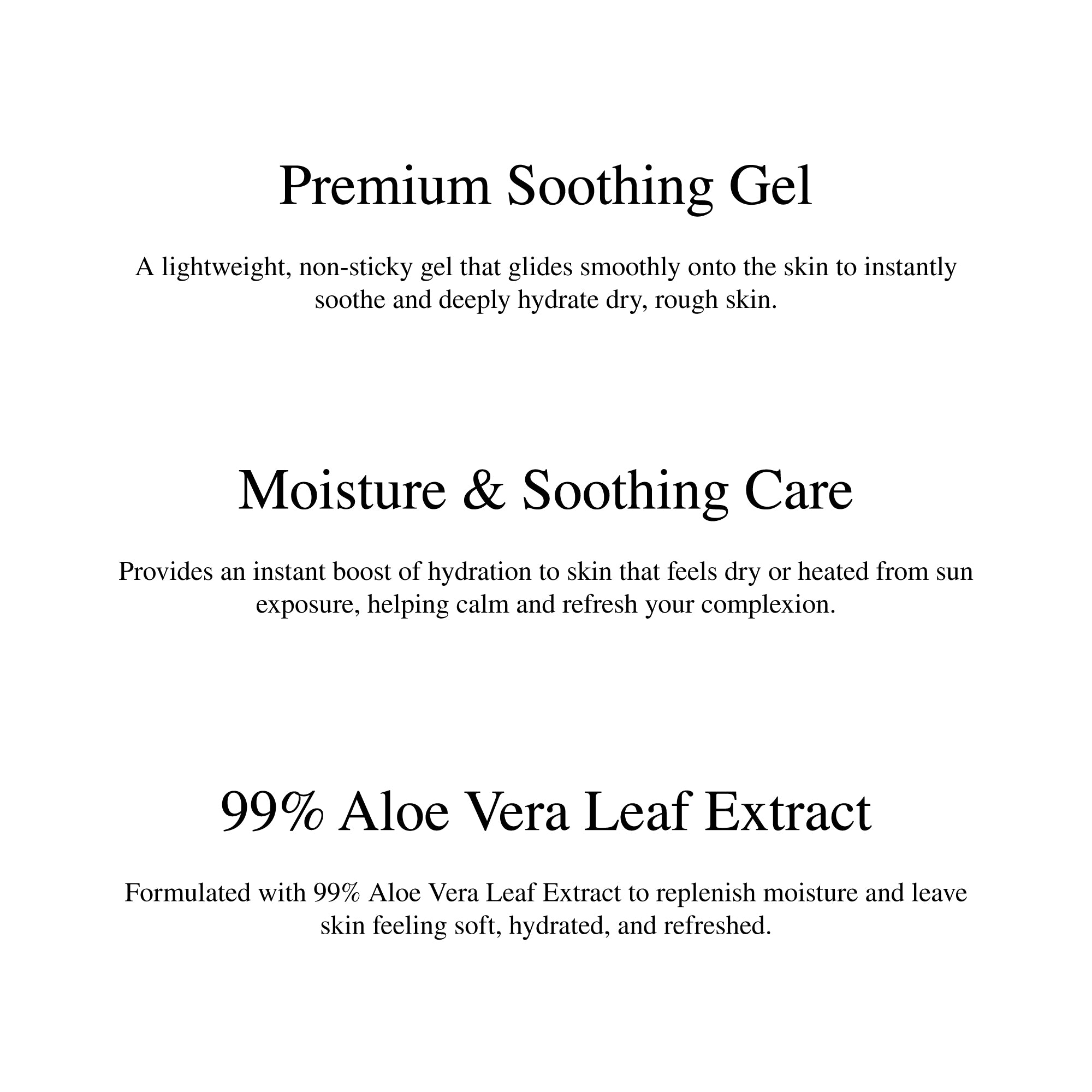 TENZERO MOISTURE ALOEVERA SOOTHING GEL
