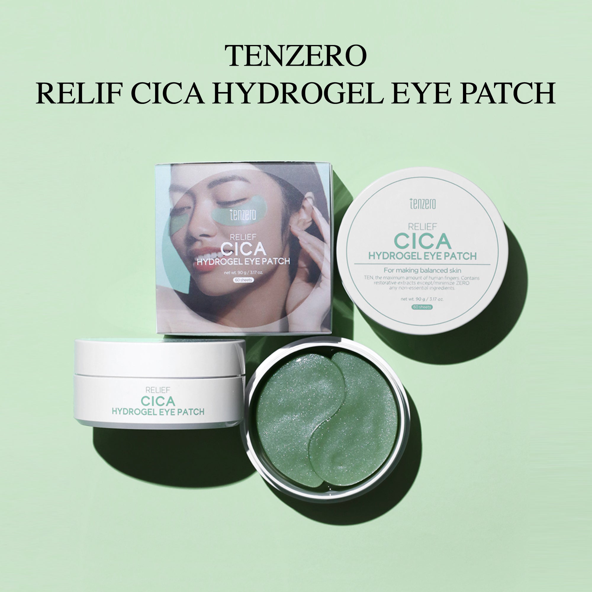 TENZERO RELIEF CICA HYDROGEL EYE PATCH