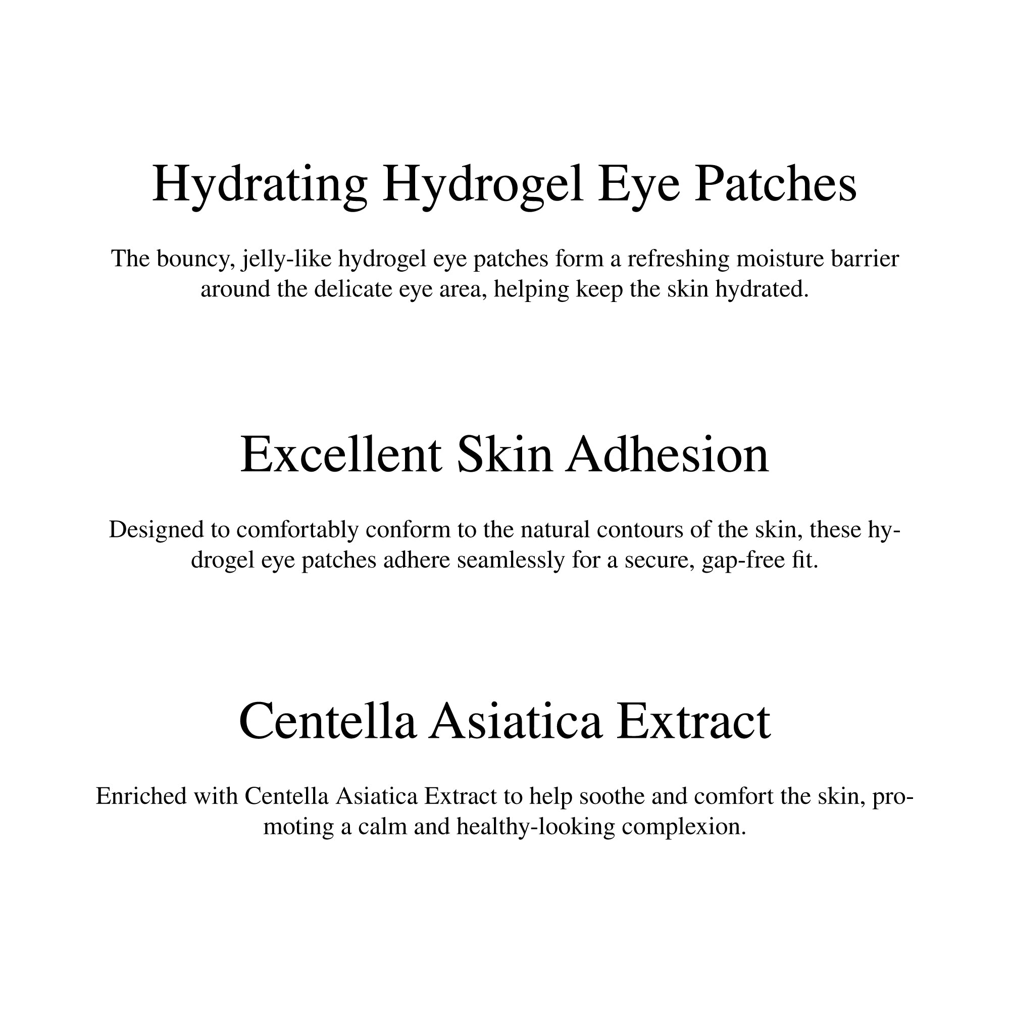 TENZERO RELIEF CICA HYDROGEL EYE PATCH