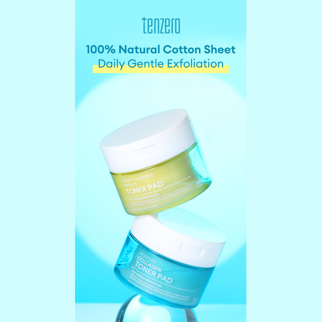 TENZERO MOISTURE COLLAGEN TONER PAD