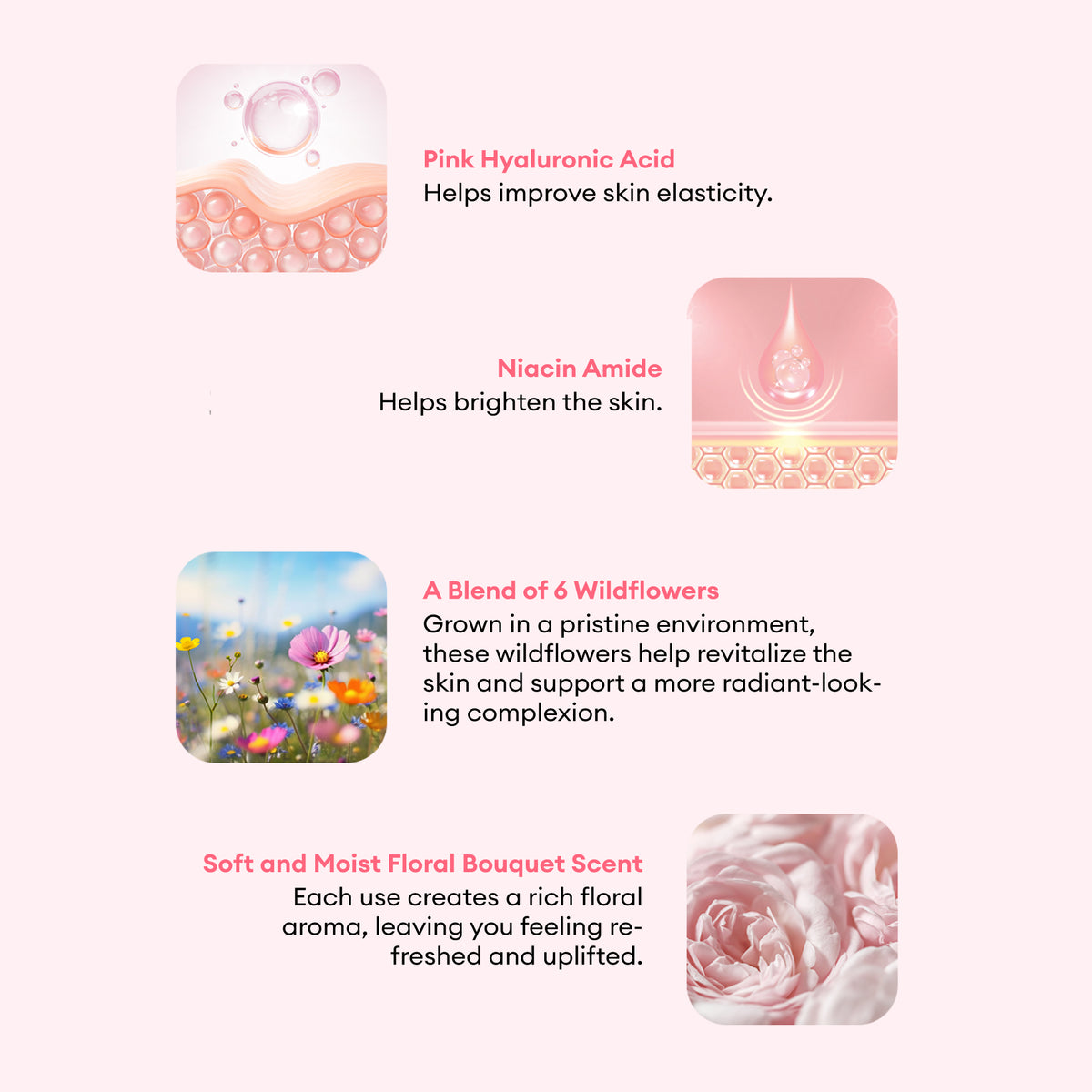 TENZERO PINK HYALURONIC ACID NIACINAMIDE SERUM HEART PAD