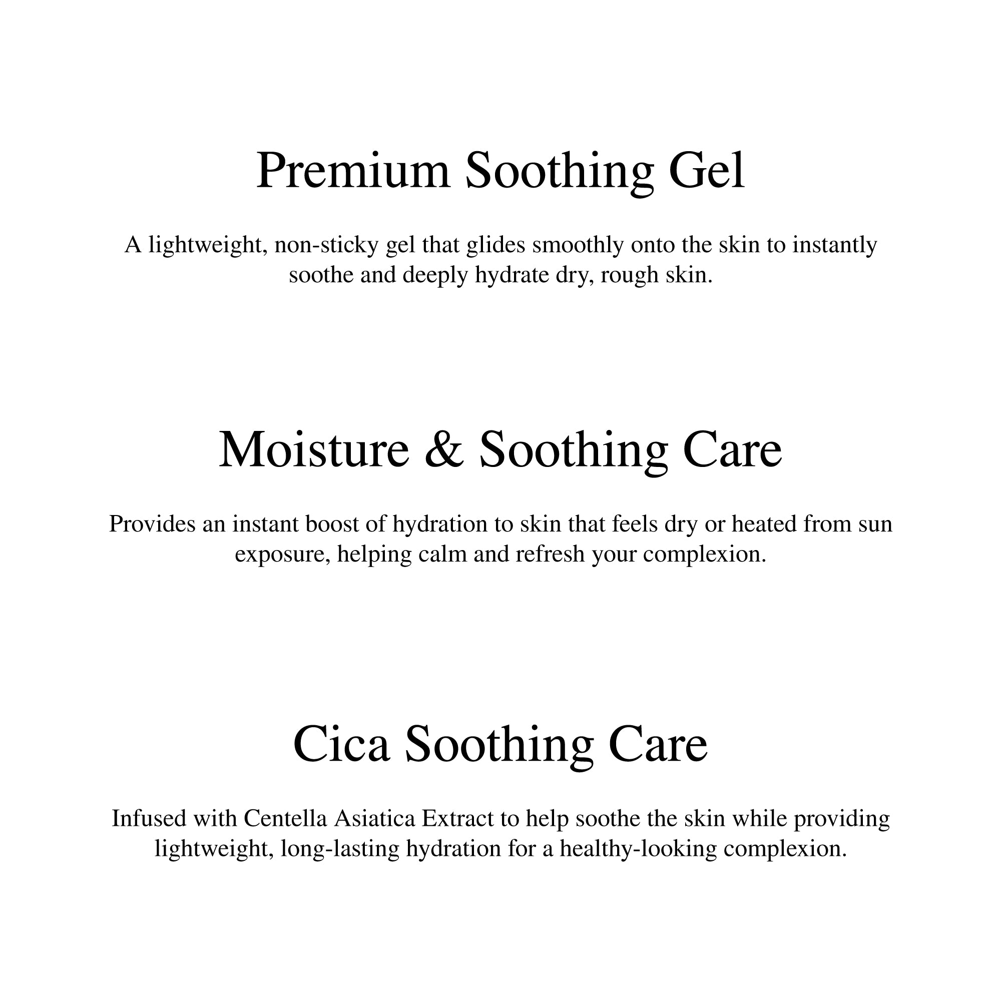 TENZERO MOISTURE CICA SOOTHING GEL