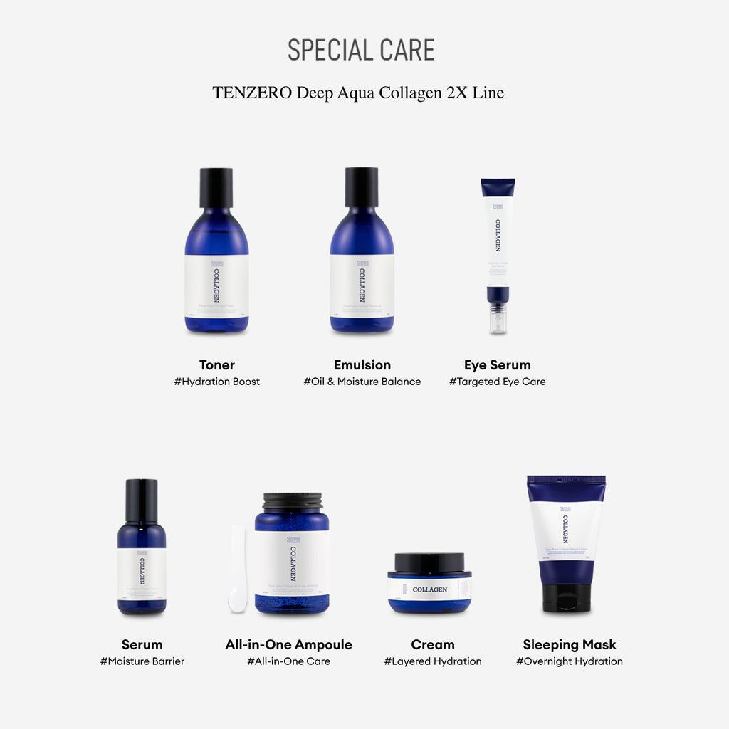 TENZERO DEEP AQUA COLLAGEN EYE SERUM 2X