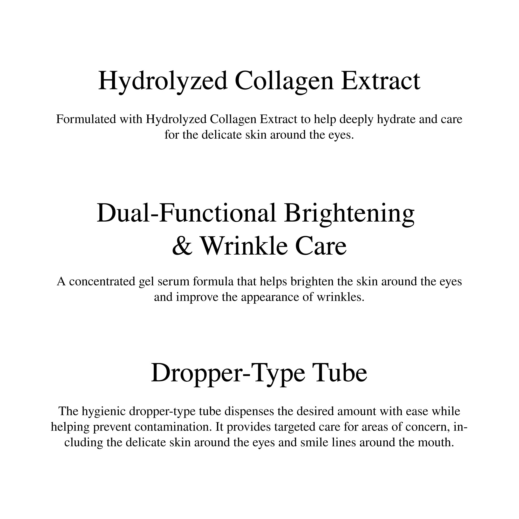 TENZERO DEEP AQUA COLLAGEN EYE SERUM 2X